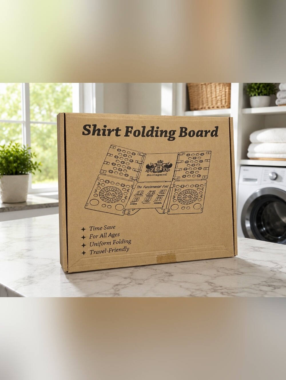 BoxLegend V3 Shirt Folding Board Adult & Kids Clothes Laundry Folding Tool Black